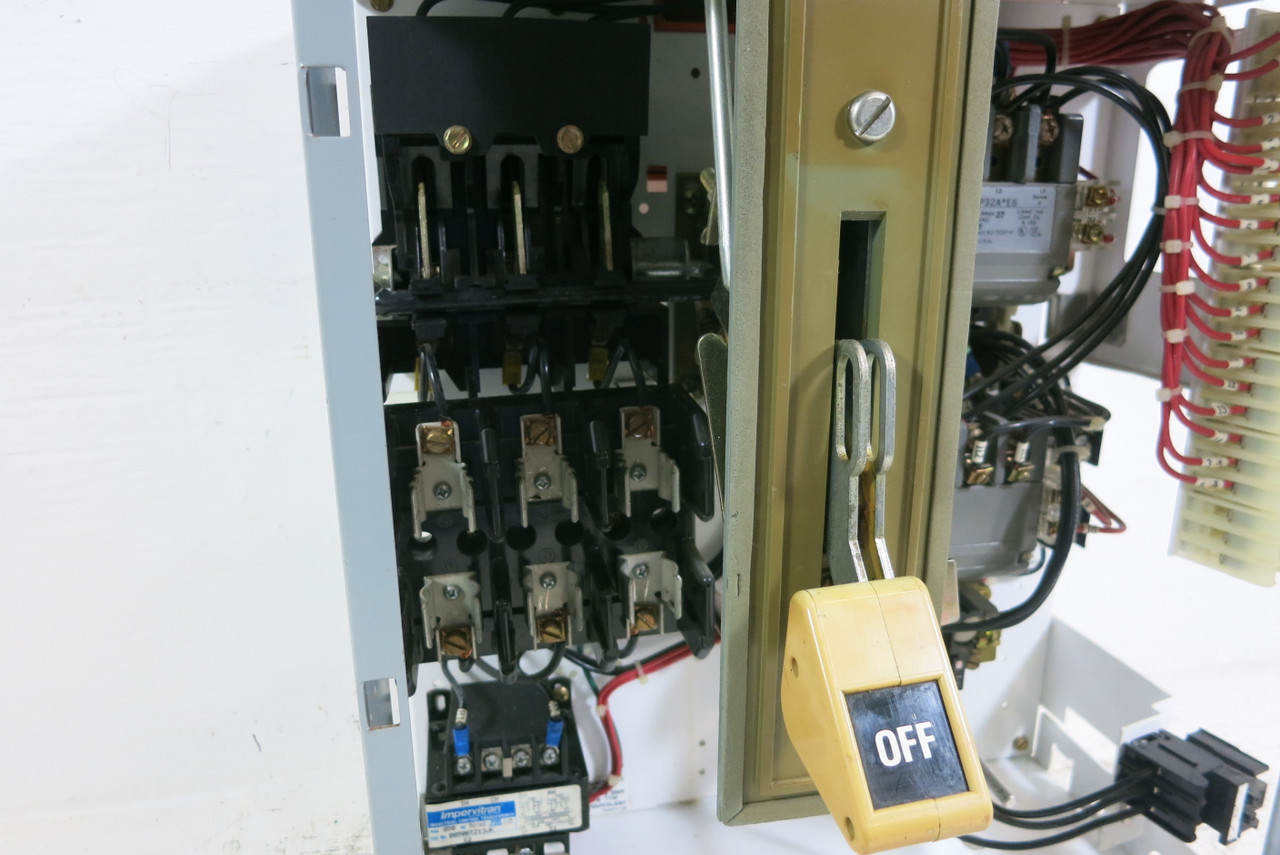 Siemens Tiastar Furnas System 89 30 Amp Size 1 Rev. Starter Fused 18" MCC Bucket (BJ0835-3)