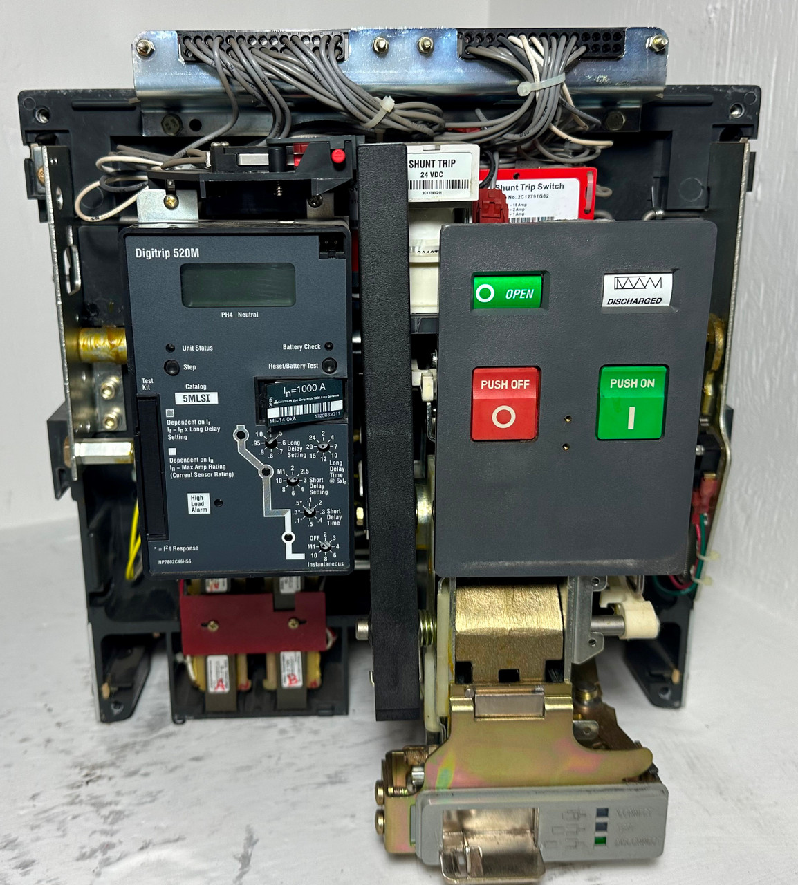 Eaton MDSX16 1600A LSI Magnum DSX Circuit Breaker w/ 1000 Amp Trip & Shunt & Aux (EM5135-1)