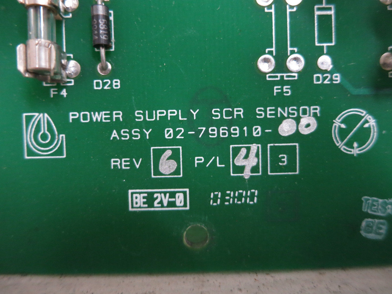 Liebert 02-796910-00 Rev 6 Power Supply SCR Sensor Board UPS PLC Card (DW6366-1)