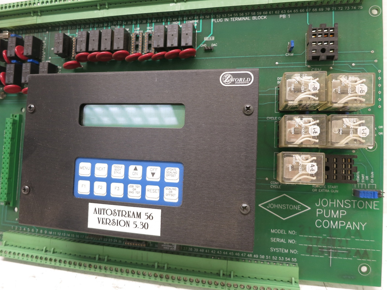 Johnstone Pump Company A073B Board w/ PK21xx Display Controller Z World PK-21xx (DW6371-1)