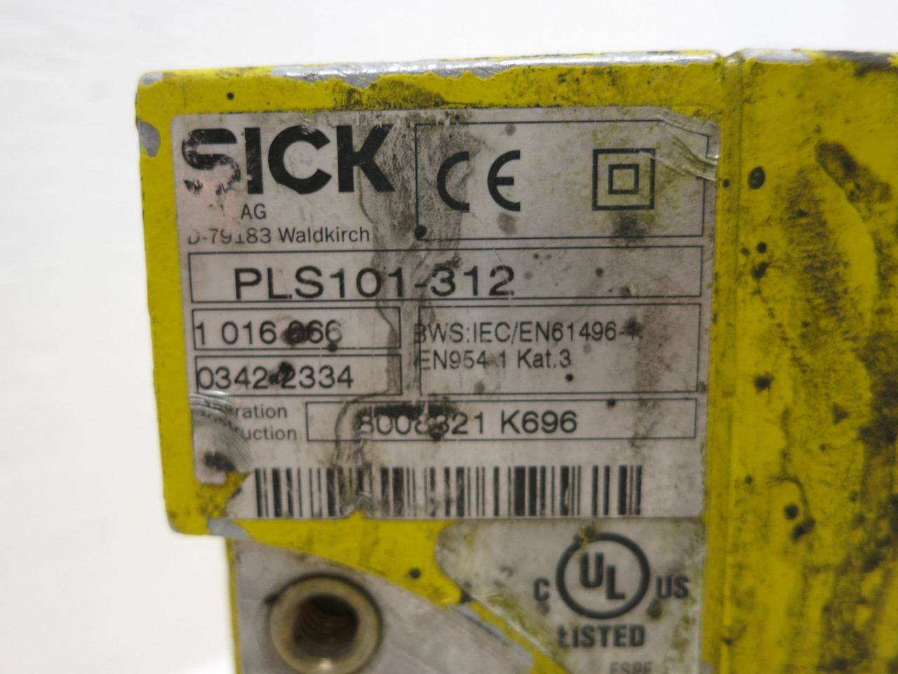 SICK Optic AG PLS101-312 Proximity Laser Safety Scanner Light Sensor 1016066 (DW6377-3)