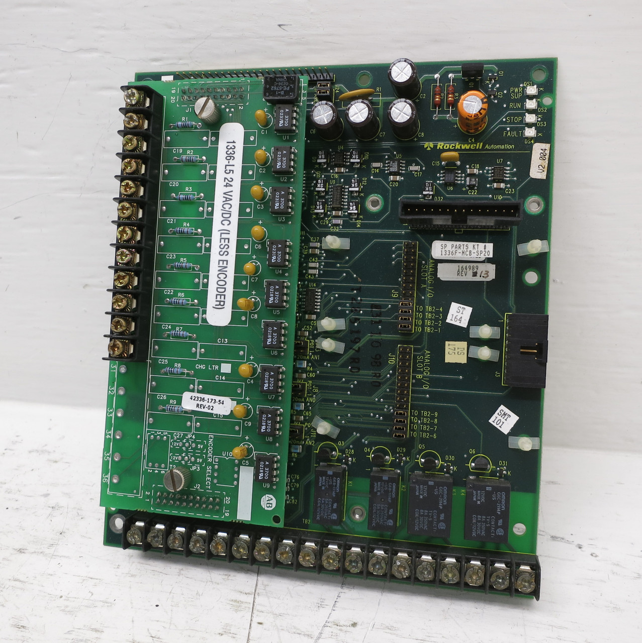 Allen Bradley 164989 Rev 13 AC VS Drive Control Board 1336F-MCB-SP20 1336-L5 (DW6383-1)