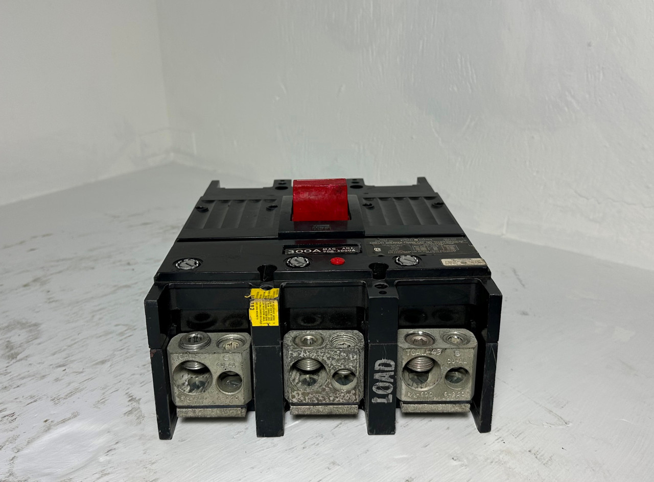 GE THJK436F000 400A Circuit Breaker w/ 300 Amp Trip 3P 480/600V General Electric (EM5153-1)