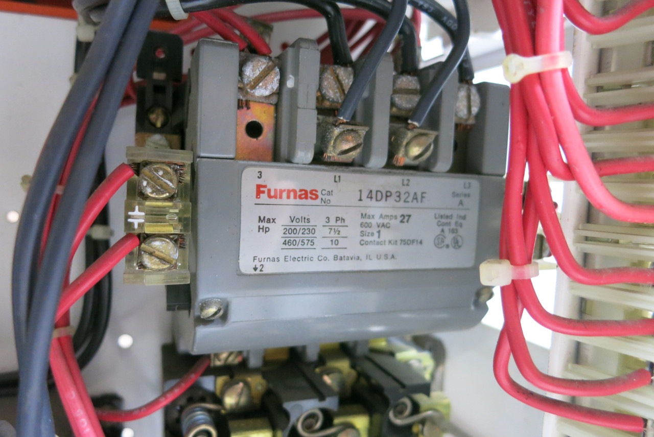 System 89 Furnas Tiastar Siemens Size 1 30A Fused Starter 12" MCC Bucket 30 Amp (BJ0851-2)