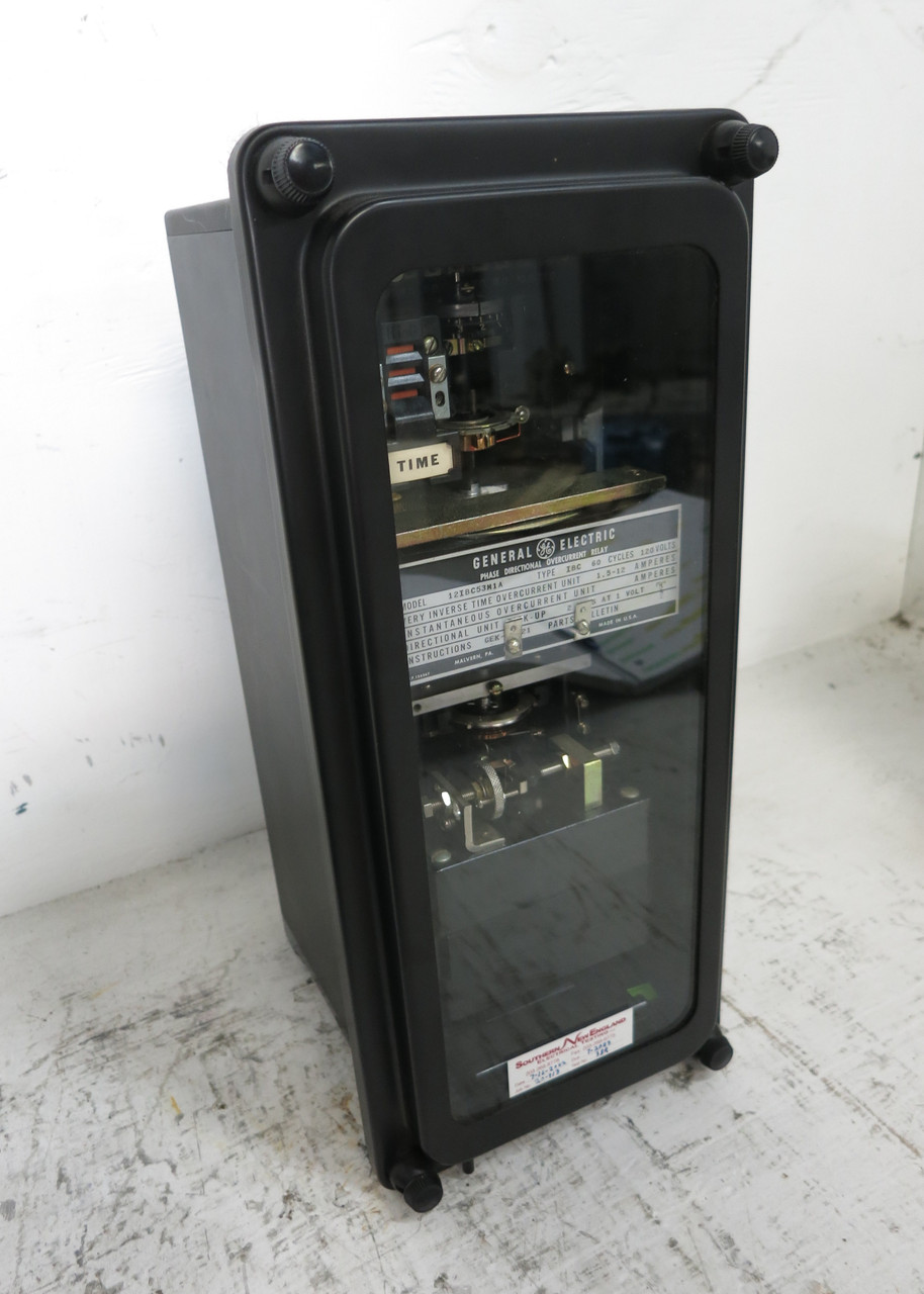 GE 12IBC53M1A Phase Directional Overcurrent Relay Type IBC 120V 1.5-12A (DW6406-1)