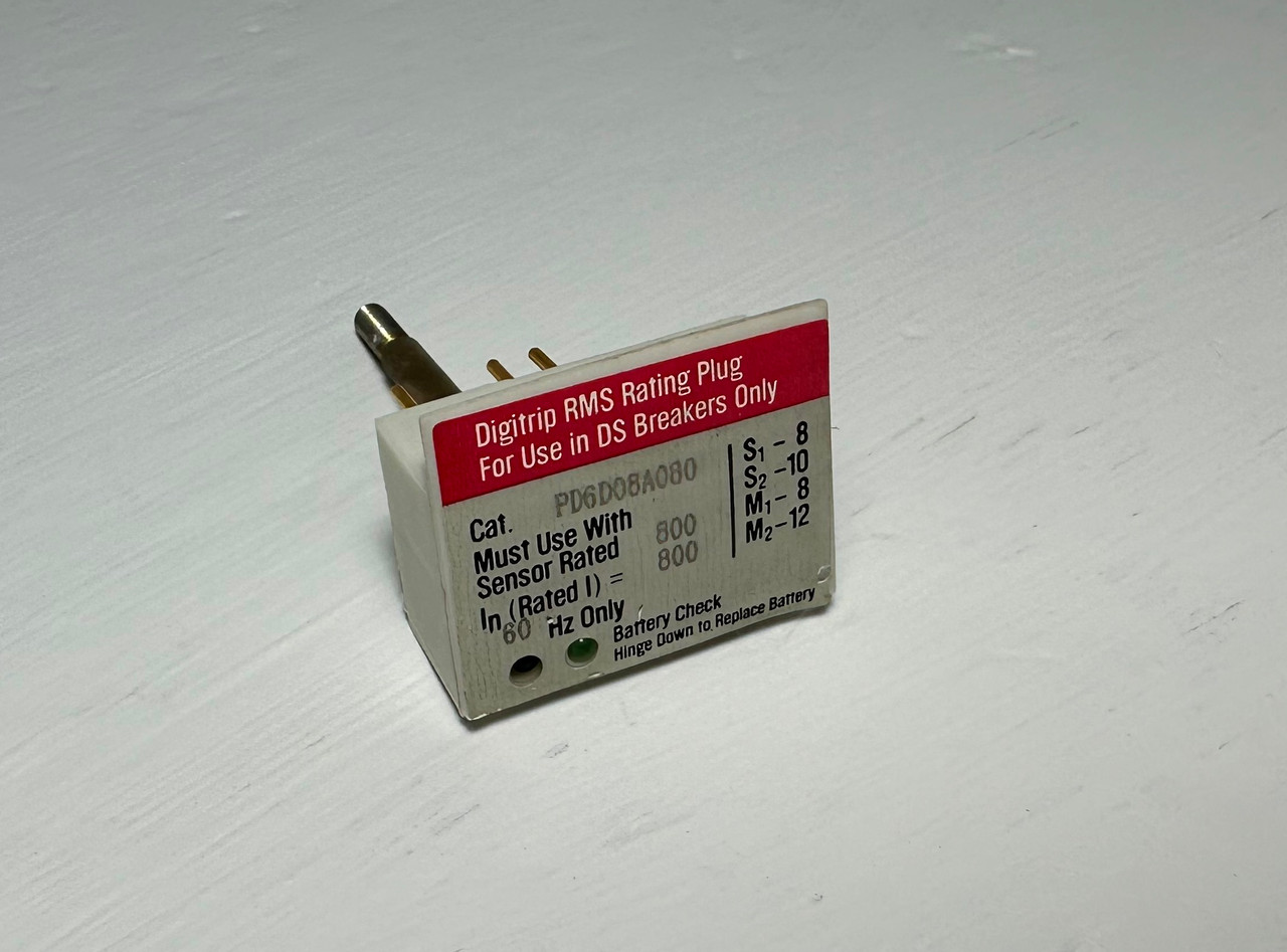 Cutler Hammer PD6D08A080 800A Digitrip RMS Rating Plug DS Circuit Breaker 800 (EM5158-1)