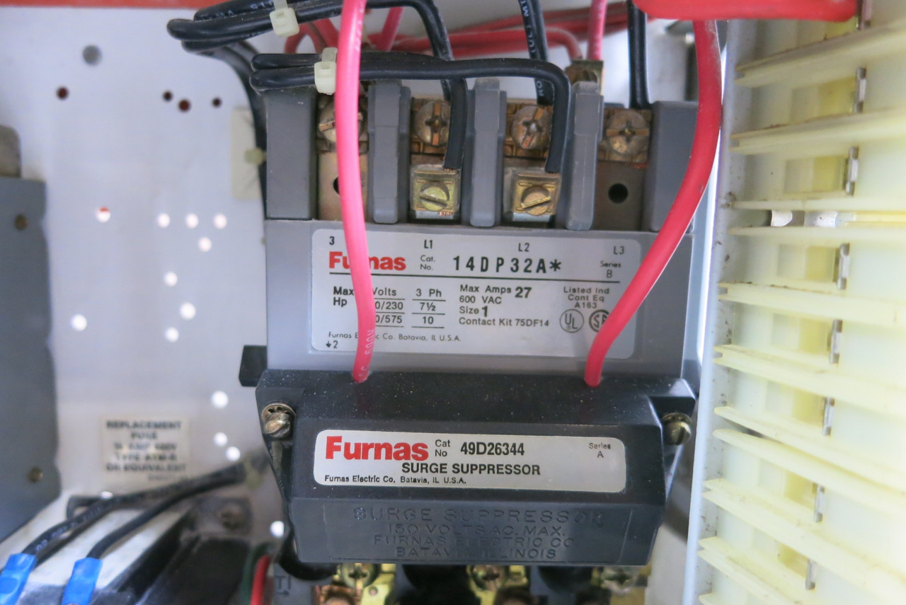 Siemens Tiastar Size 1 Starter 30A Fused 12" MCC Bucket Furnas System 89 30 Amp (BJ0852-41)