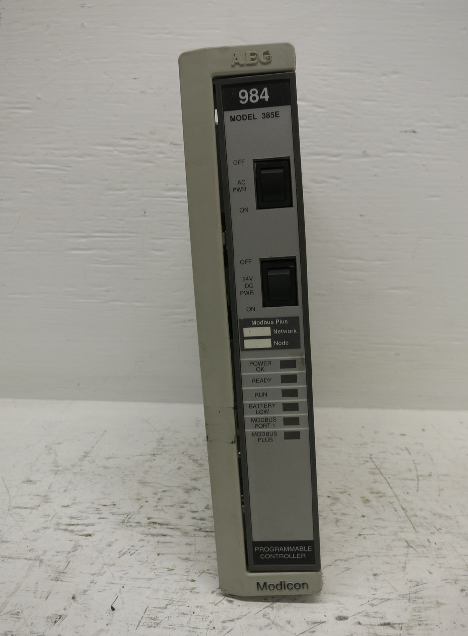 Modicon PC-E984-385 984 Programmable Controller CPU Schneider Automation PLC (DW6415-10)