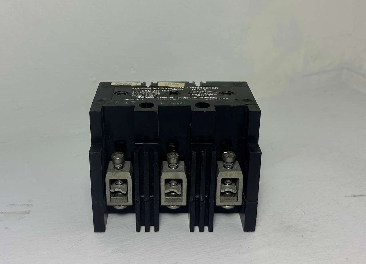 GE TEDL36060 60A High Fault Protector Breaker Mod 2 600 Amp General Electric 3P (EM5164-3)