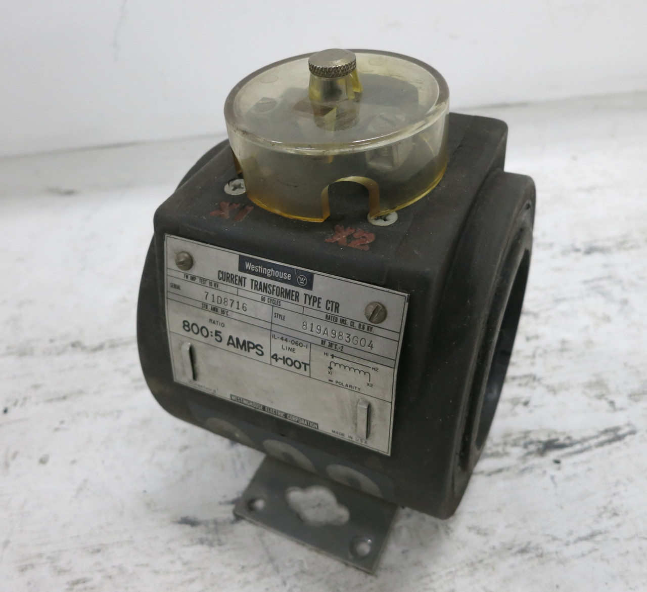 Westinghouse 819A983G04 Current Transformer Ratio 800:5A CT Type CTR 800:5 (DW6427-3)