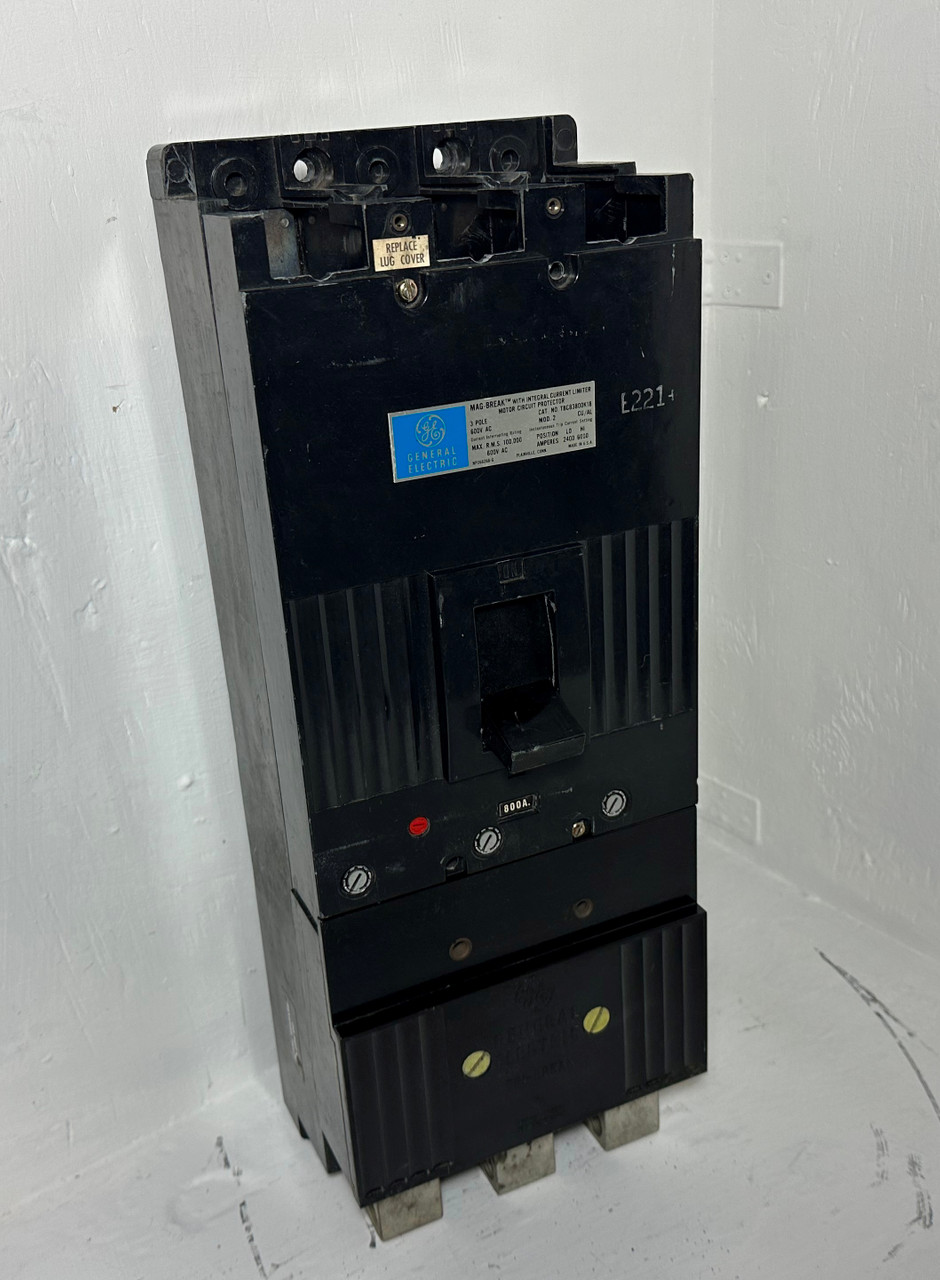 GE TBC83800K18 800A Mag-Break Circuit Breaker 600V 3P 800 Amp General Electric (EM5172-1)