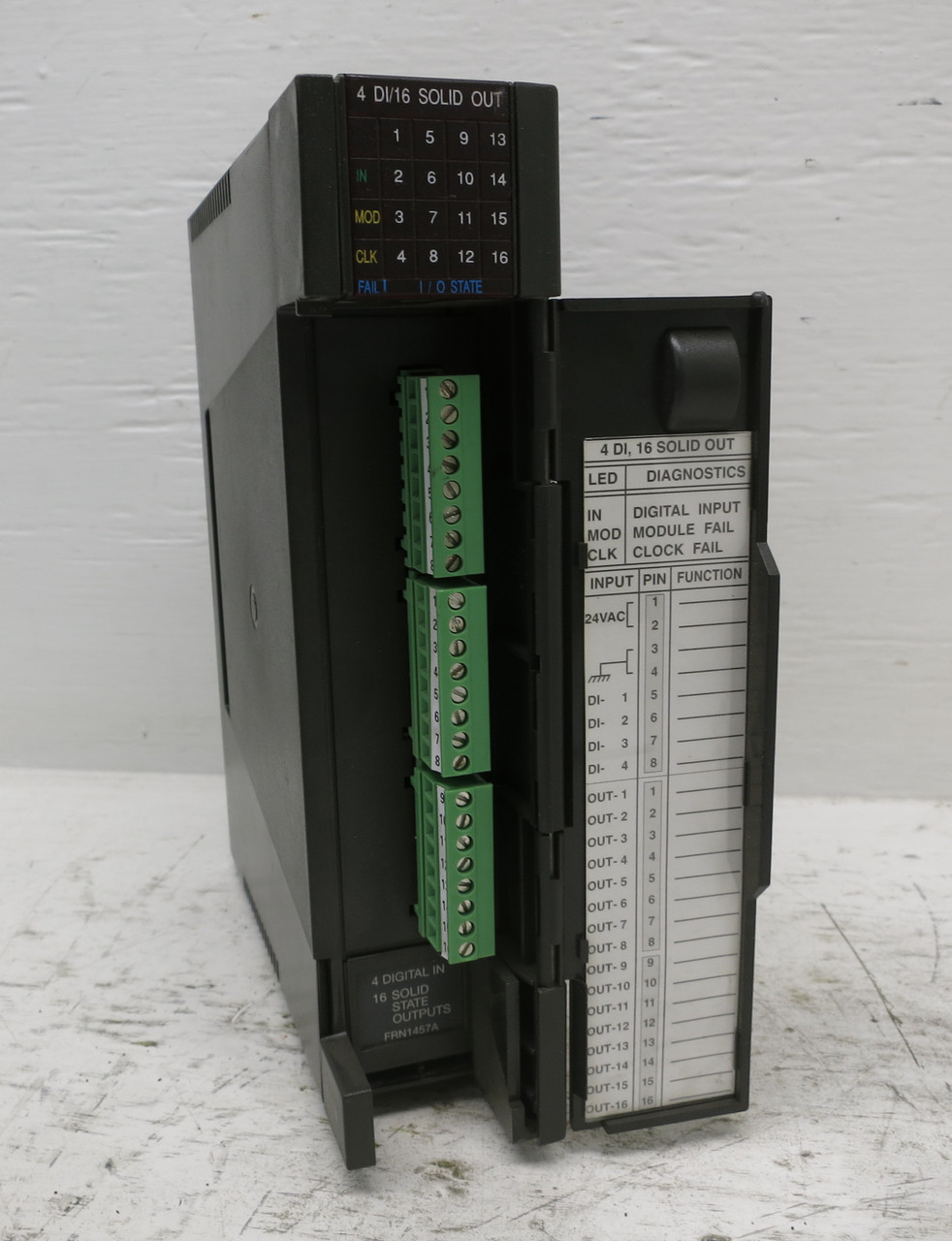 Motorola FRN1457A 4 Digital Input 16 Solid State Output PLC Module I/O FRN-1457A (DW6438-1)