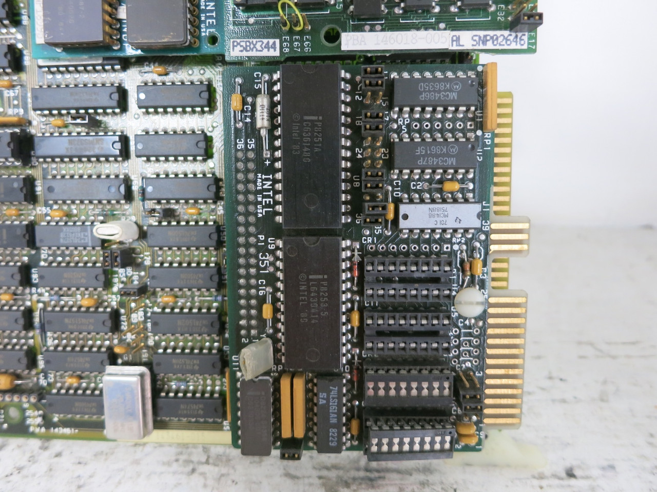 Intel 143461-015 Control CPU Circuit Board PCB 143821-001 w/ 146018-005 Card (DW6486-1)
