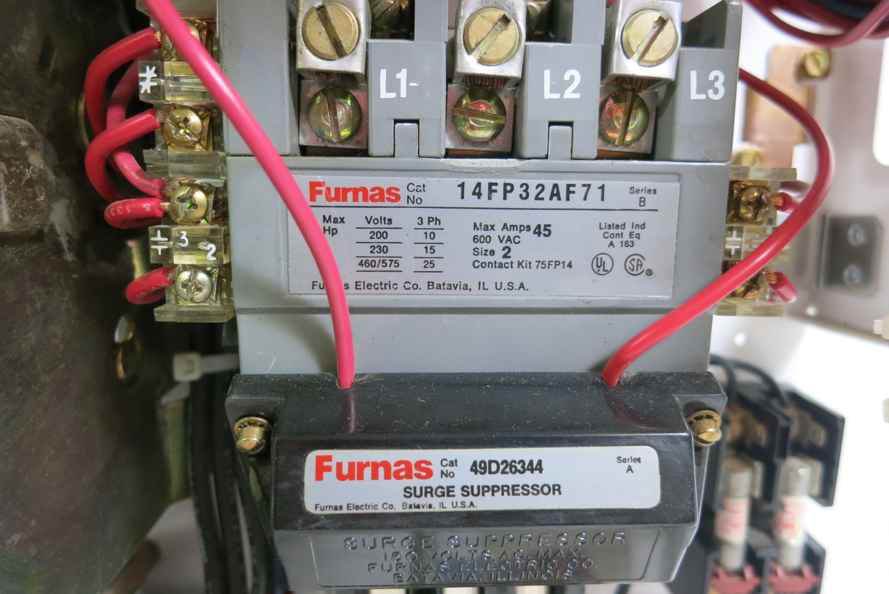 Siemens Tiastar Furnas System 89 Size 2 Starter 60 Amp Fusible 18" MCC Bucket (BJ0860-1)