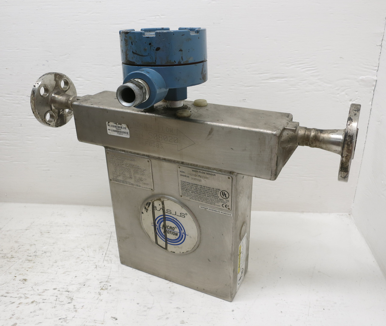 Micro Motion F050SR113SUR 1/2" Mass Flow Sensor MicroMotion Meter 0.5" Basis (DW6513-1)