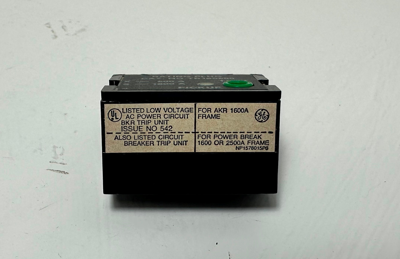 NEW GE TR16S600 600A Rating Plug AKR & Power Break General Electric 600 Amp NIB (EM5221-37)