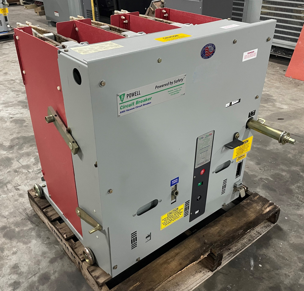 Image of Powell 05PV50CDRX-2 1200A 4.76 kV Vacuum Circuit Breaker 250V GE 5kV 1200 Amp