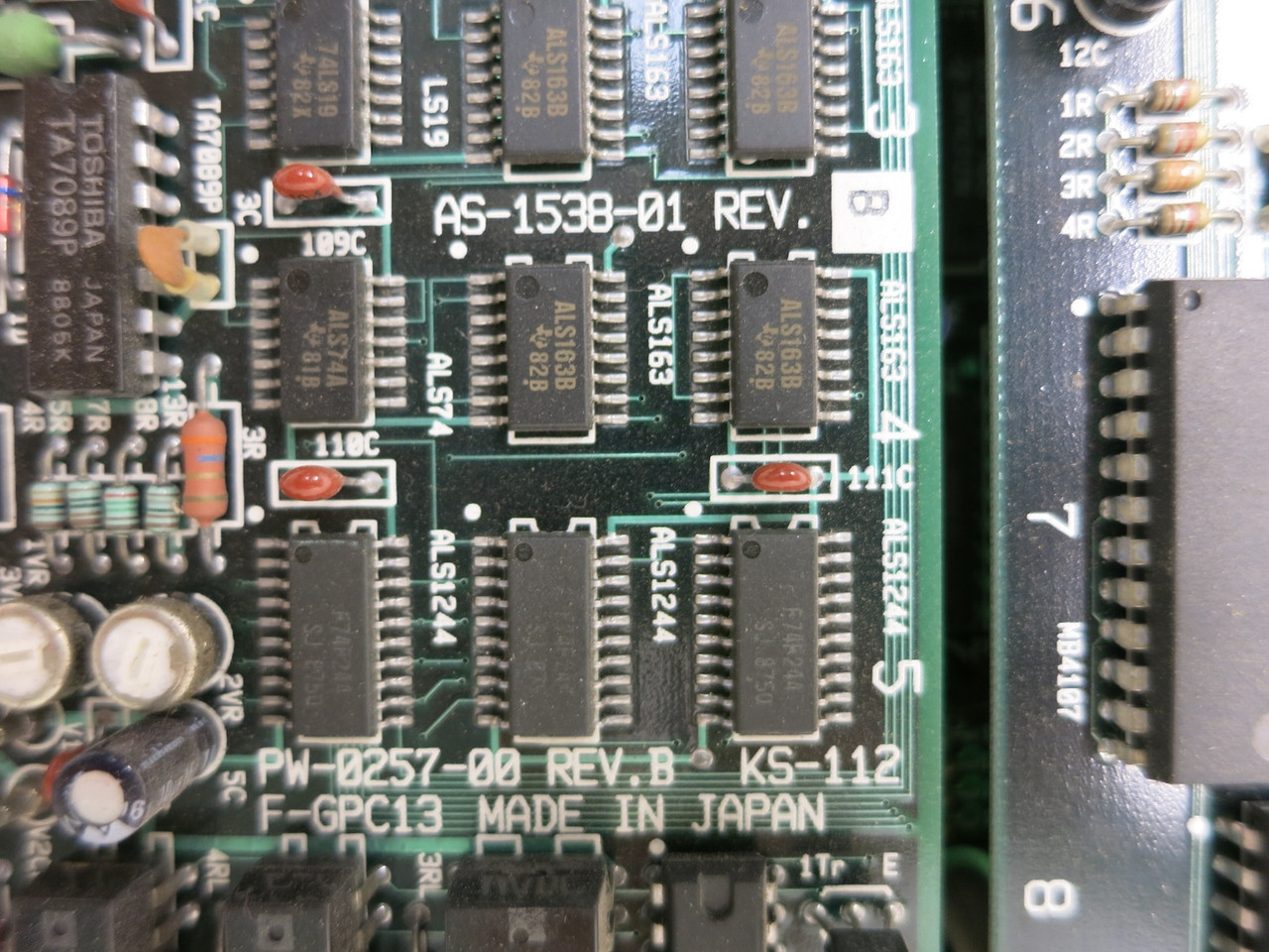 YE Data F-GPC10 FIT10 Control Interface Module Board AS-1535-01 PW-0254-00 CPU (DW6538-1)