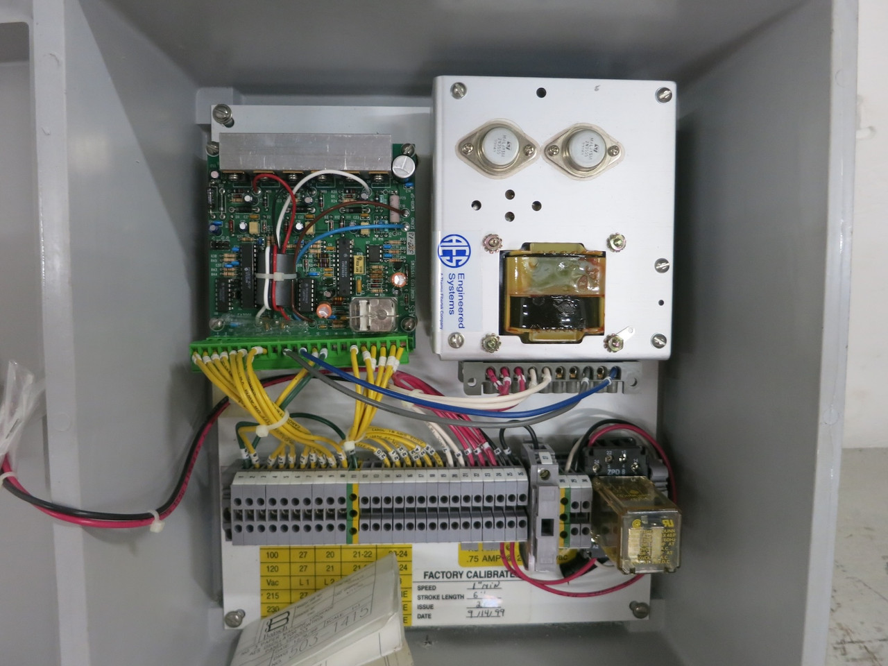 AES EMO III Control Panel Shower Oscillator Drive EMO3 EMOIII-SP 4X 12 Kadant (DW6546-1)