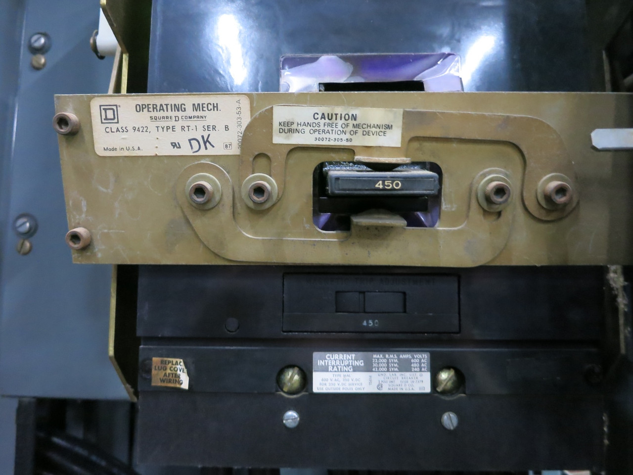 Square D Model 4 Size 6 Reduced Voltage Motor Starter MS2 Autotransformer 400 HP (DW6549-1)