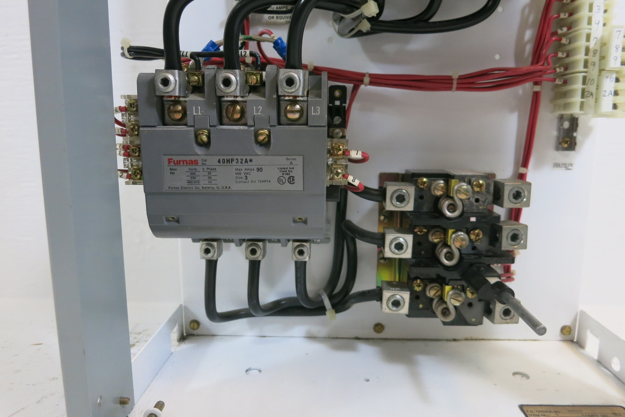 Furnas Siemens Tiastar System 89 Size 3 Starter 100 Amp Fused 24" MCC Bucket (BJ0872-1)