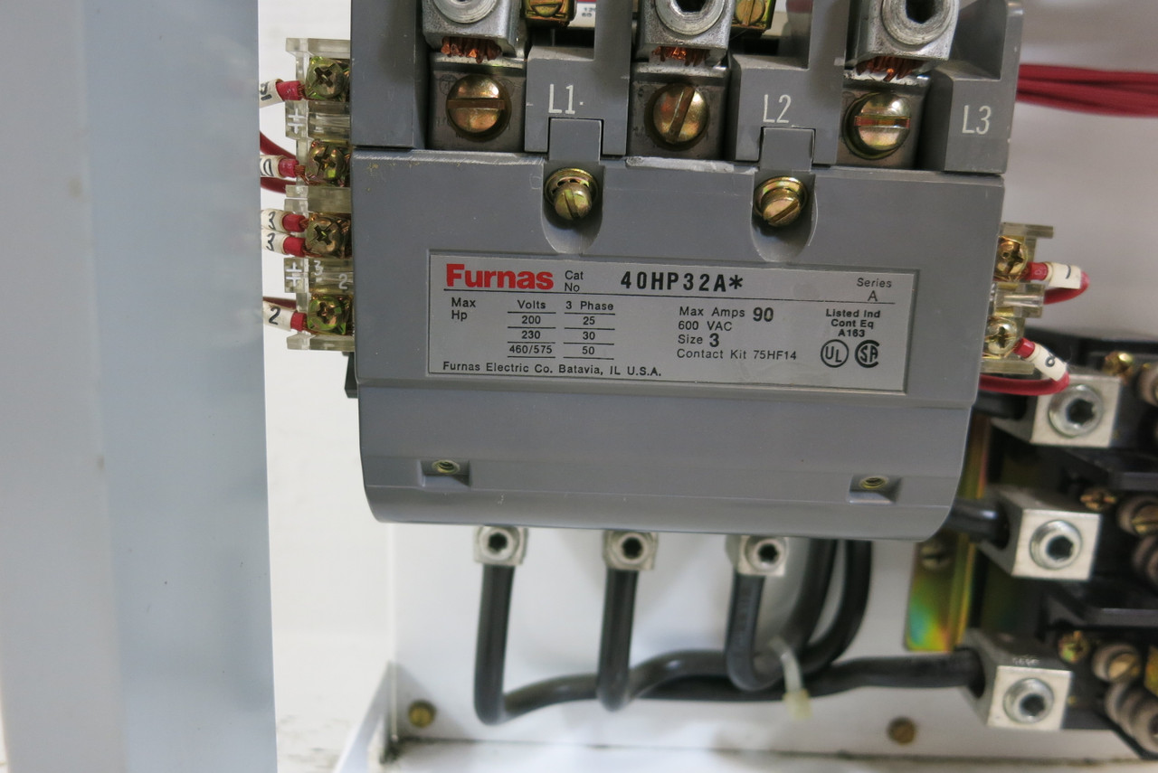 Furnas Siemens Tiastar System 89 Size 3 Starter 100 Amp Fused 24" MCC Bucket (BJ0872-1)