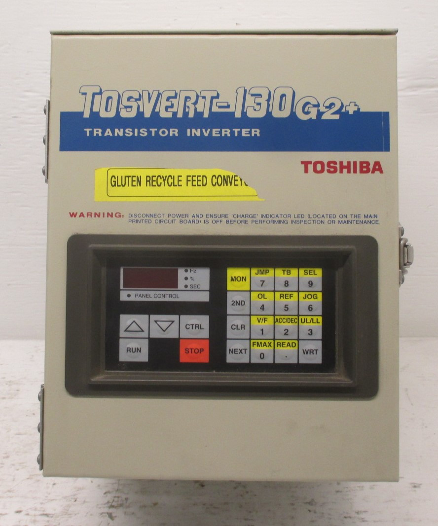 Toshiba VT130G2+4035 3HP Tosvert-130G2+ Transistor Inverter Drive 3.5 kVa (AH0010-1)