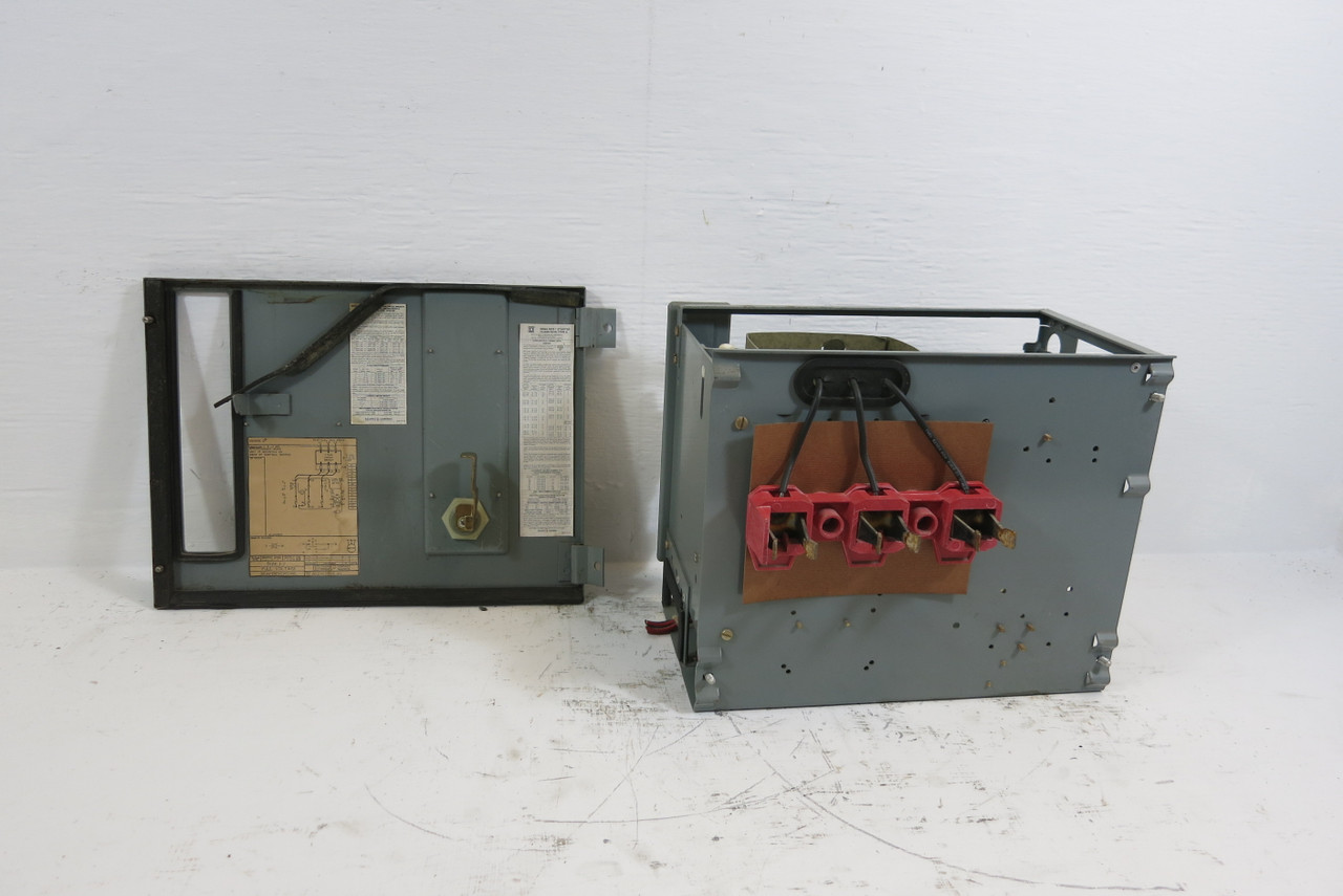 Square D Model 4 Size 1 Starter 7 Amp Breaker Motor Control Bucket 12" MCC (BJ0875-1)