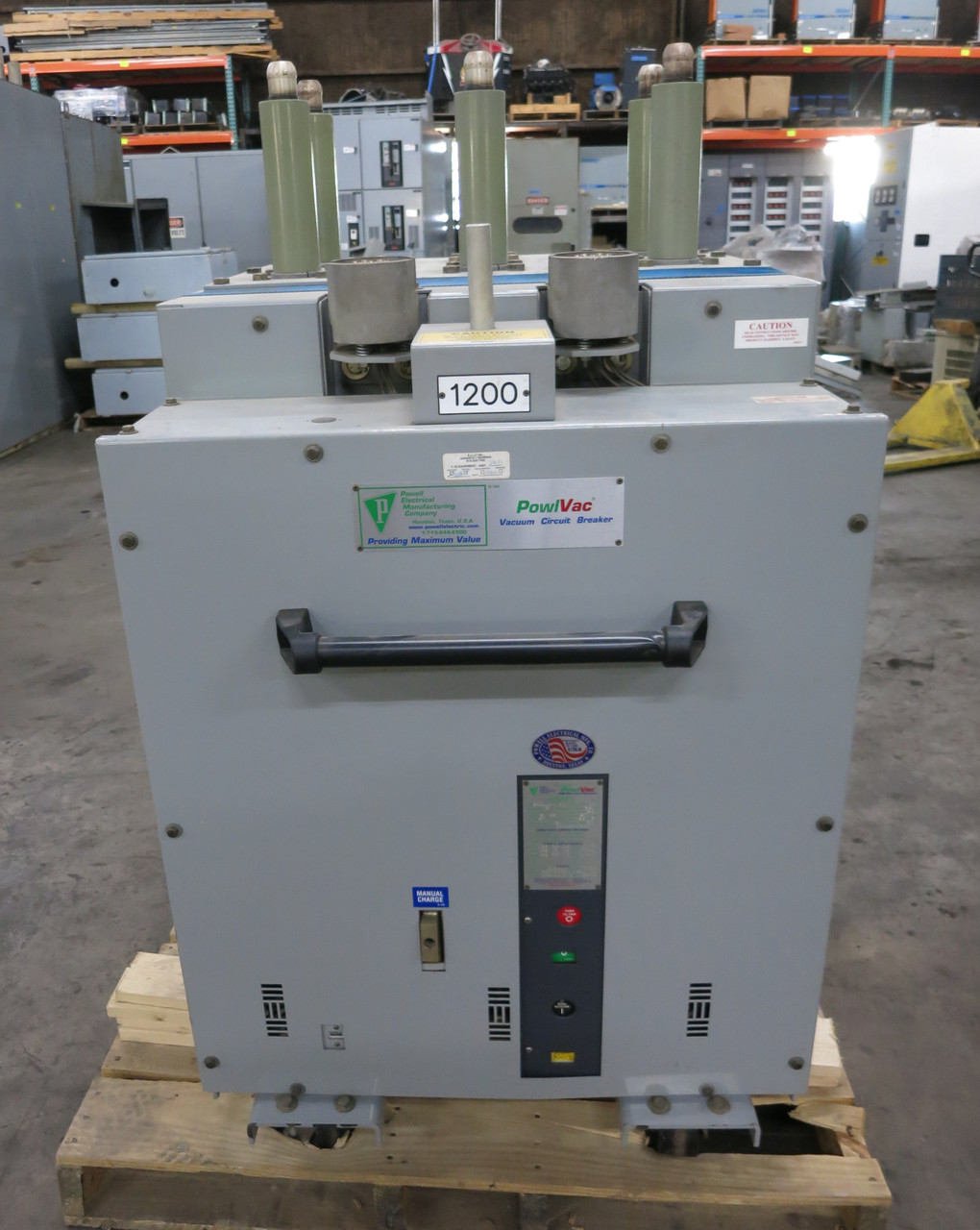 Powell 15PV25AMD3-2 1200A 15 kV Powl-Vac Vacuum Breaker 1200 Amp PowlVac 15PV (DW6568-1)