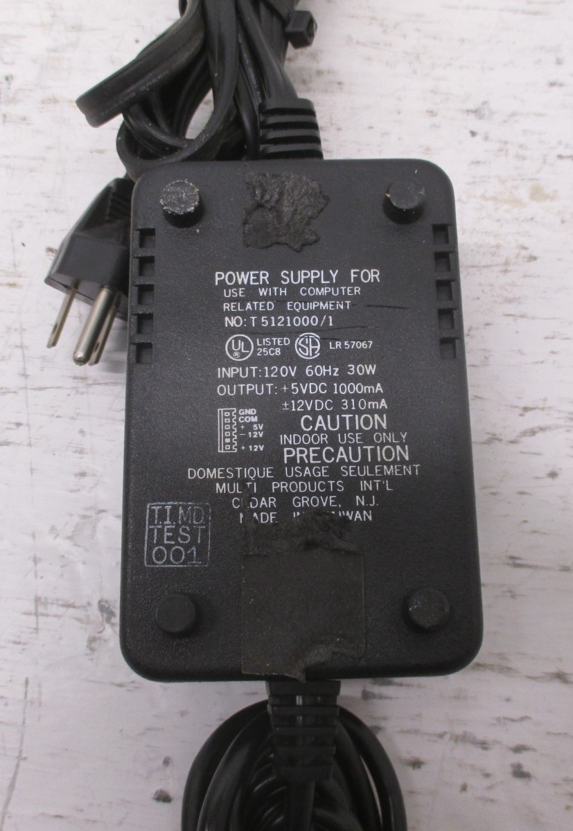 MP International T512100/1 Power Supply Cord 120V 60Hz 30W T5121001 (AH0018-11)