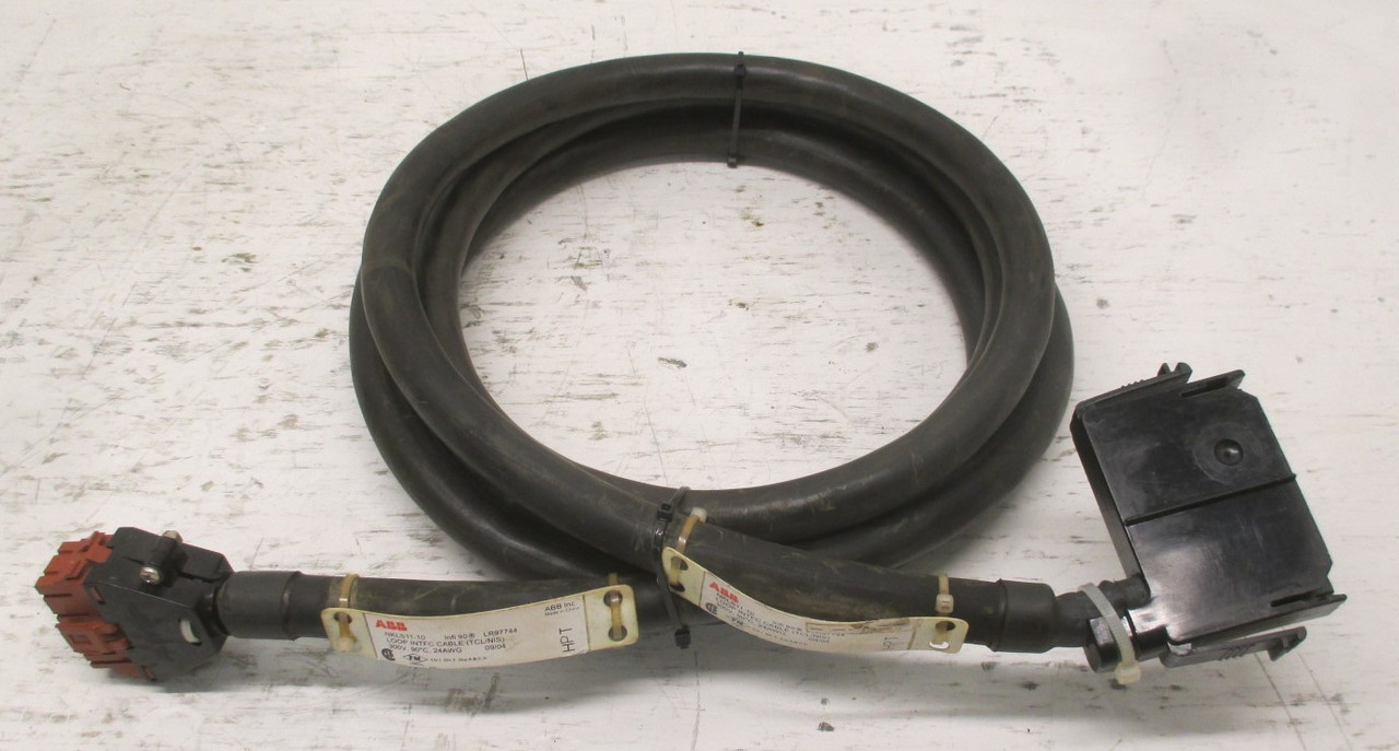 ABB NKLS11-10 Loop INTFC Cable 120" 10 Foot 300V 24AWG LR97744 (TCL/NIS) (AH0020-4)