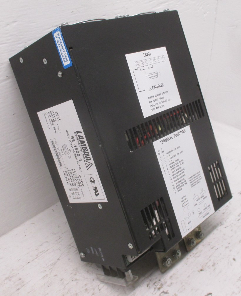 LAMBDA SE-1500-3 115VAC 30A Regulated Power Supply Rev D SE15003 (AH0012-1)