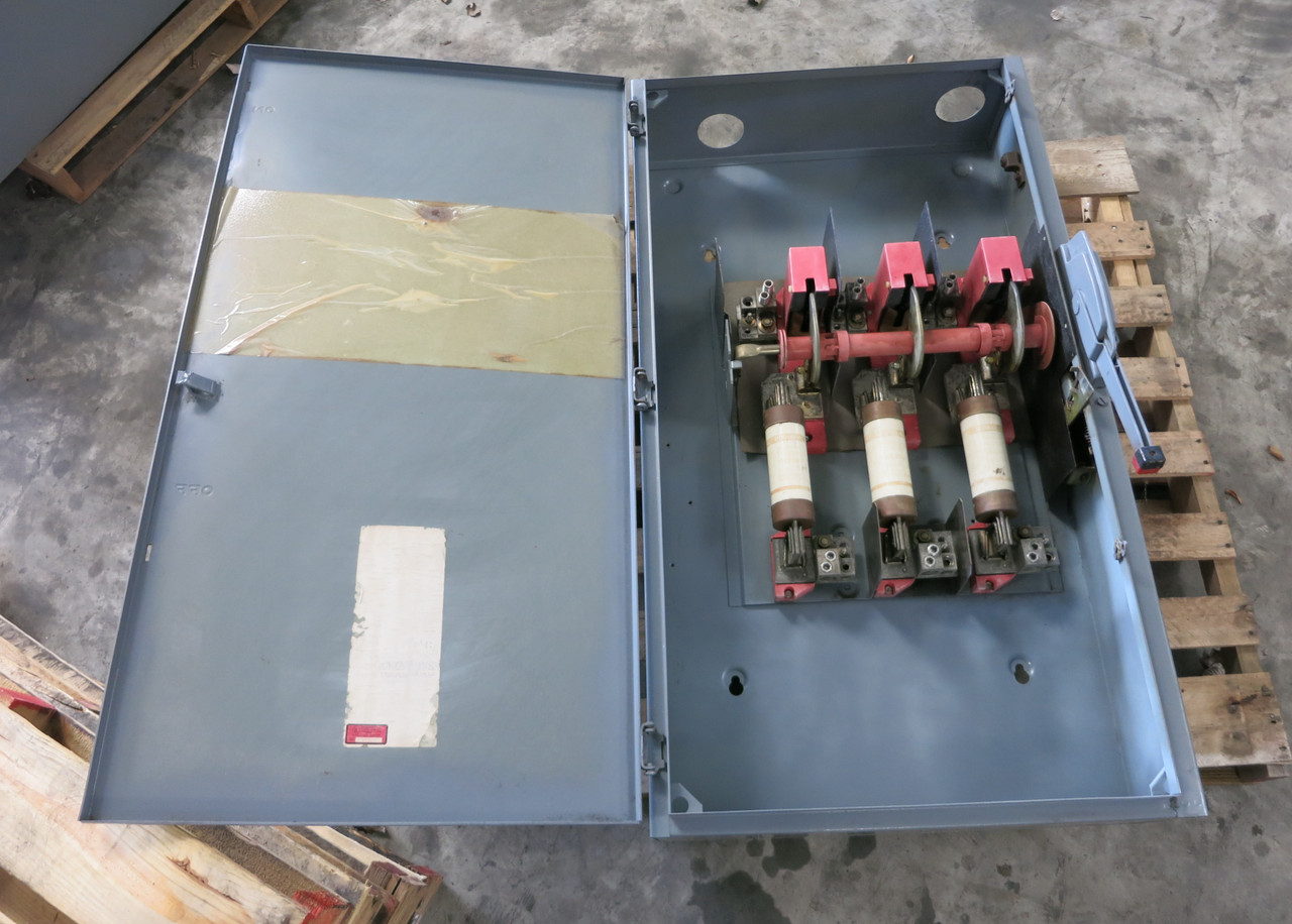 Square D H365 400A 600V Fusible Heavy Duty Safety Switch Disconnect 400 Amp (DW6577-1)