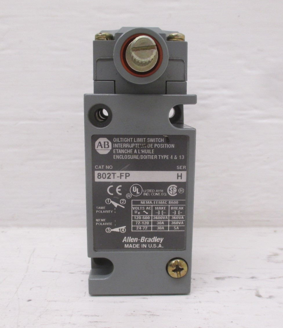 Allen Bradley 802T-FP Ser H Oil Tight Limit Switch 802TFP Series H AB (AH0036-1)