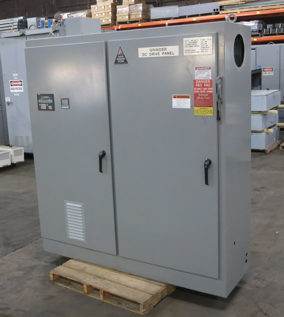 Siemens Sinamics DCM DC Drive Panel 6RA8096-4GV62-0AA0-Z 1600A PXD63B160 AF1650 (DW6591-1)