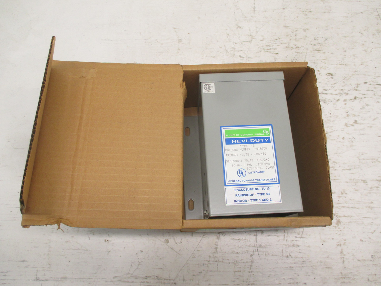 NEW General Signal HS1A150 Hevi-Duty Transformer .150 KVA 1PH 240/480V - 120/240 (AH0044-1)
