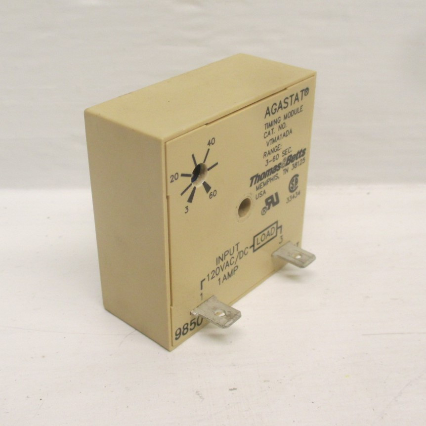 Image of Thomas & Betts VTMA1ADA Agastat Timing Module 3-60 Second Range 1AMP 120VAC/DC