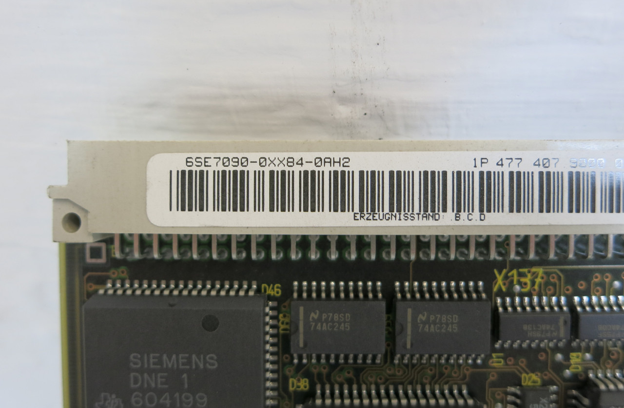 Siemens 6SE7090-0XX84-0AH2 Simovert T300 Tech Board Masterdrive PLC Drive Card (DW6595-1)
