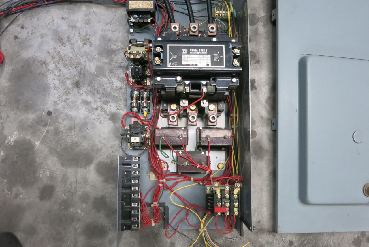 Square D Model 4 Size 5 Starter 250 Amp Breaker 71" MCC Motor Control Bucket Sz5 (BJ0894-1)