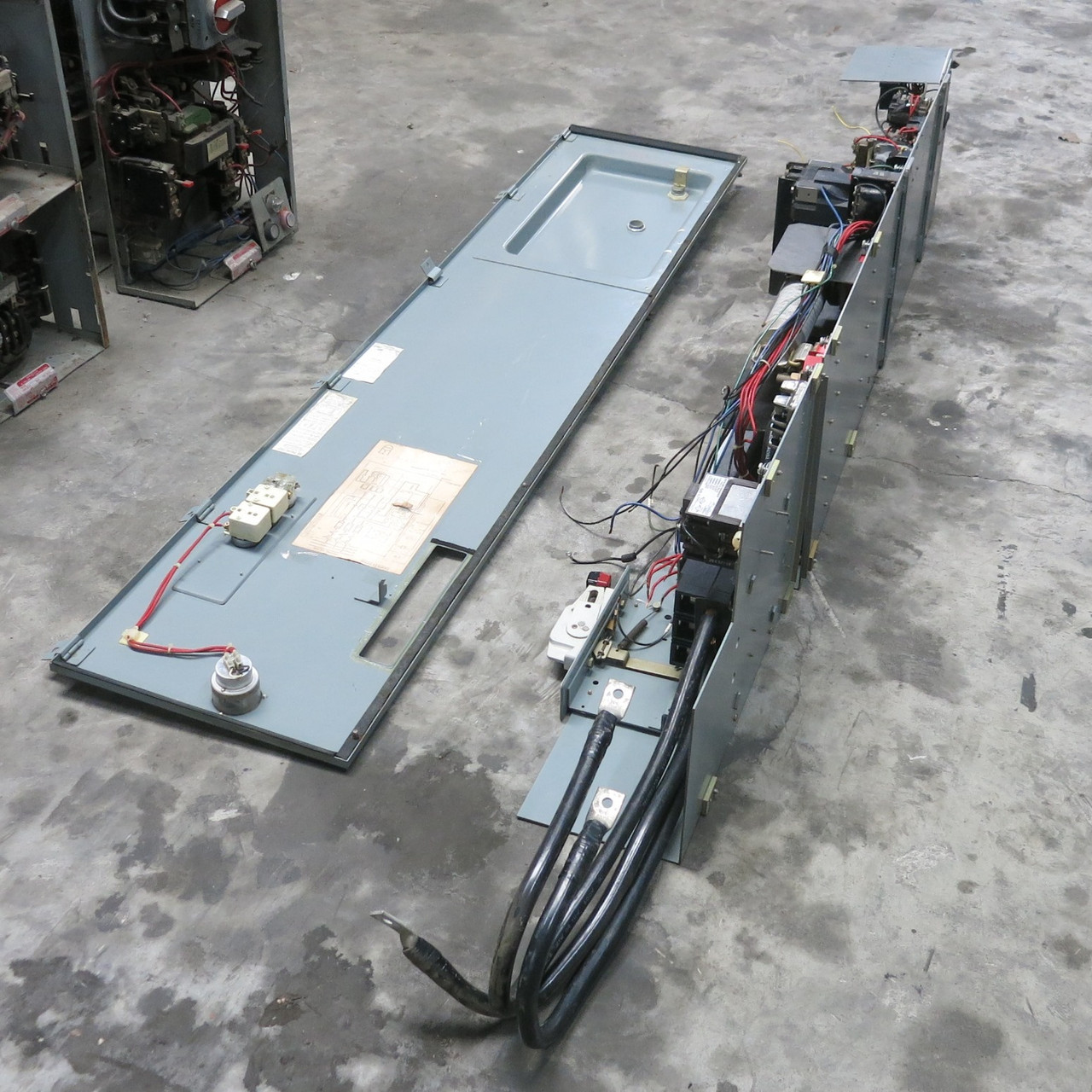 Square D Model 4 Size 5 Starter 250 Amp Breaker 71" MCC Motor Control Bucket Sz5 (BJ0894-1)