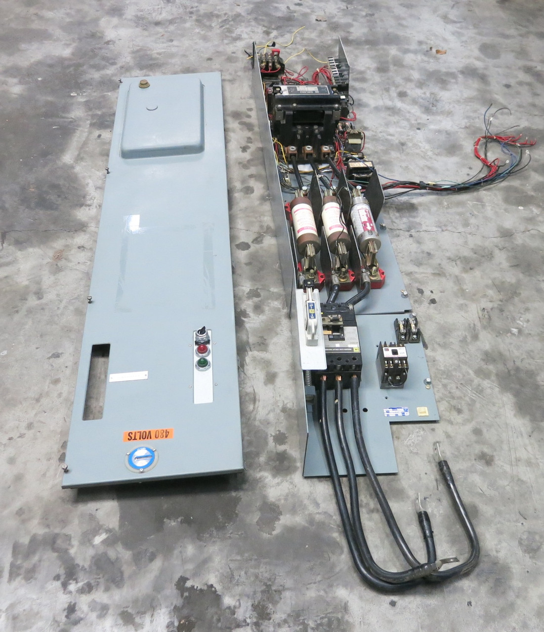Square D Model 4 Size 5 Starter 250 Amp Breaker 71" MCC Motor Control Bucket Sz5 (BJ0894-1)