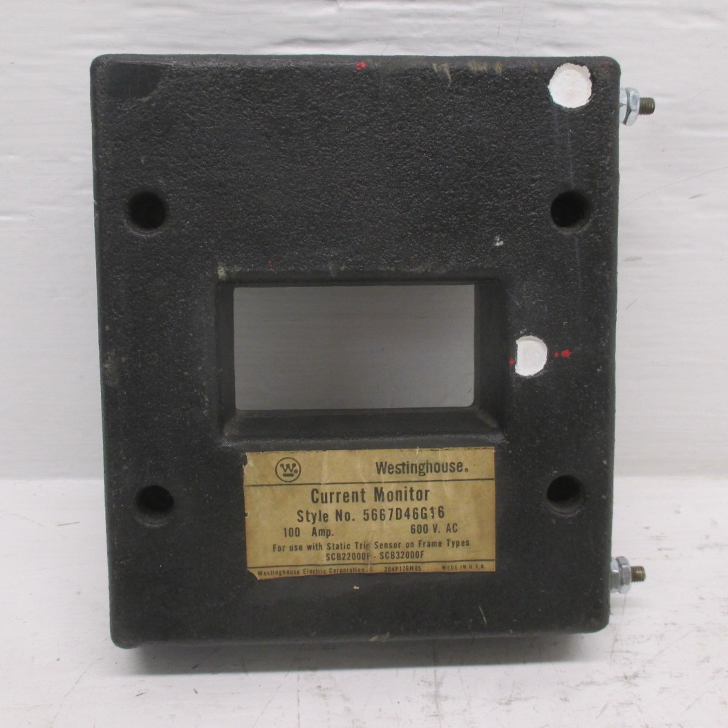 Westinghouse 5667D46G16 Current Monitor 100AMP 600VAC For SCB22000F - SCB32000F (AH0075-3)
