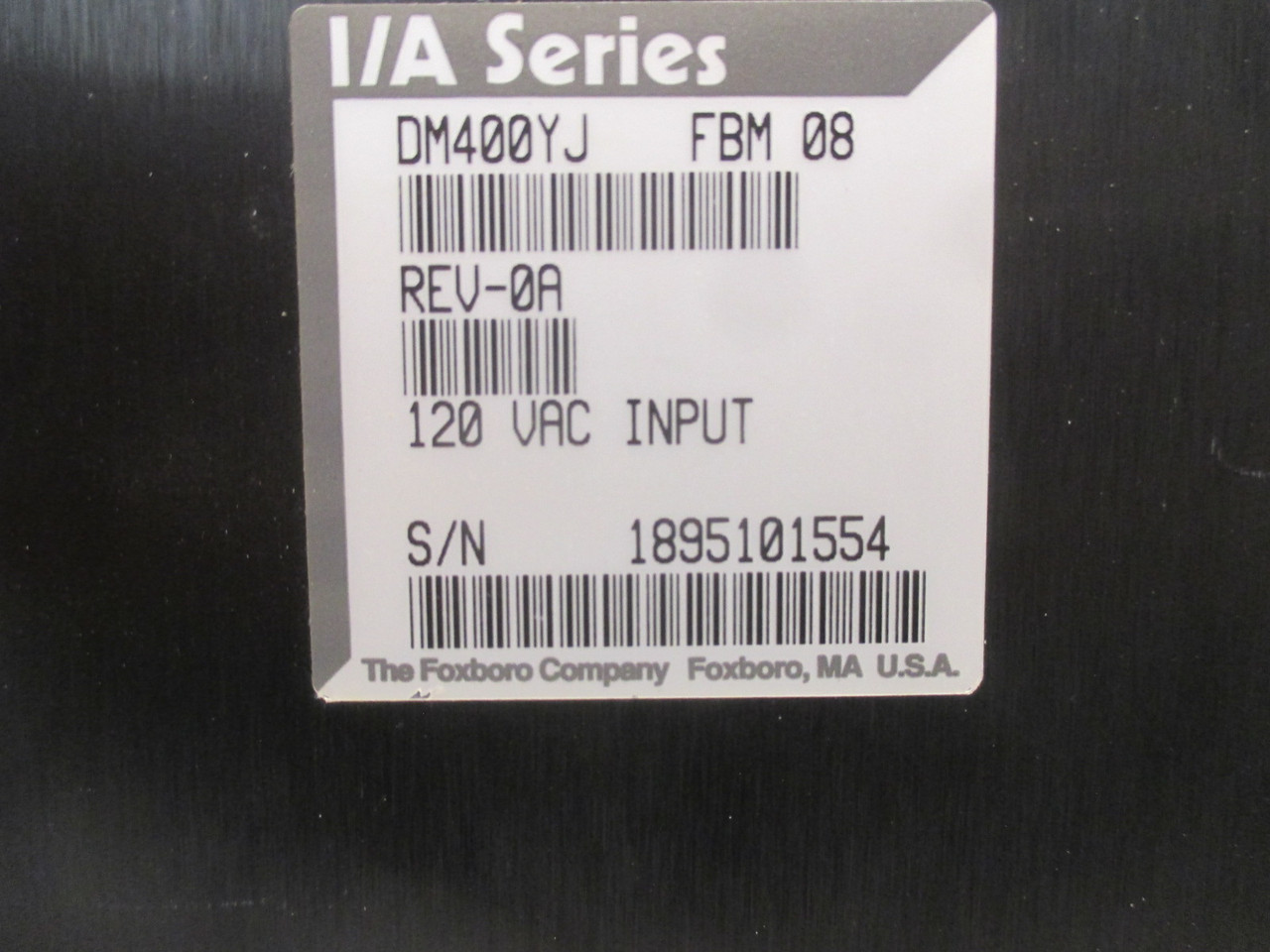 I/A Series Foxboro DM400YJ FBM 8 Rev 0A 120VAC Input Module DM400YJ-0A DM400YJ0A (AH0098-8)