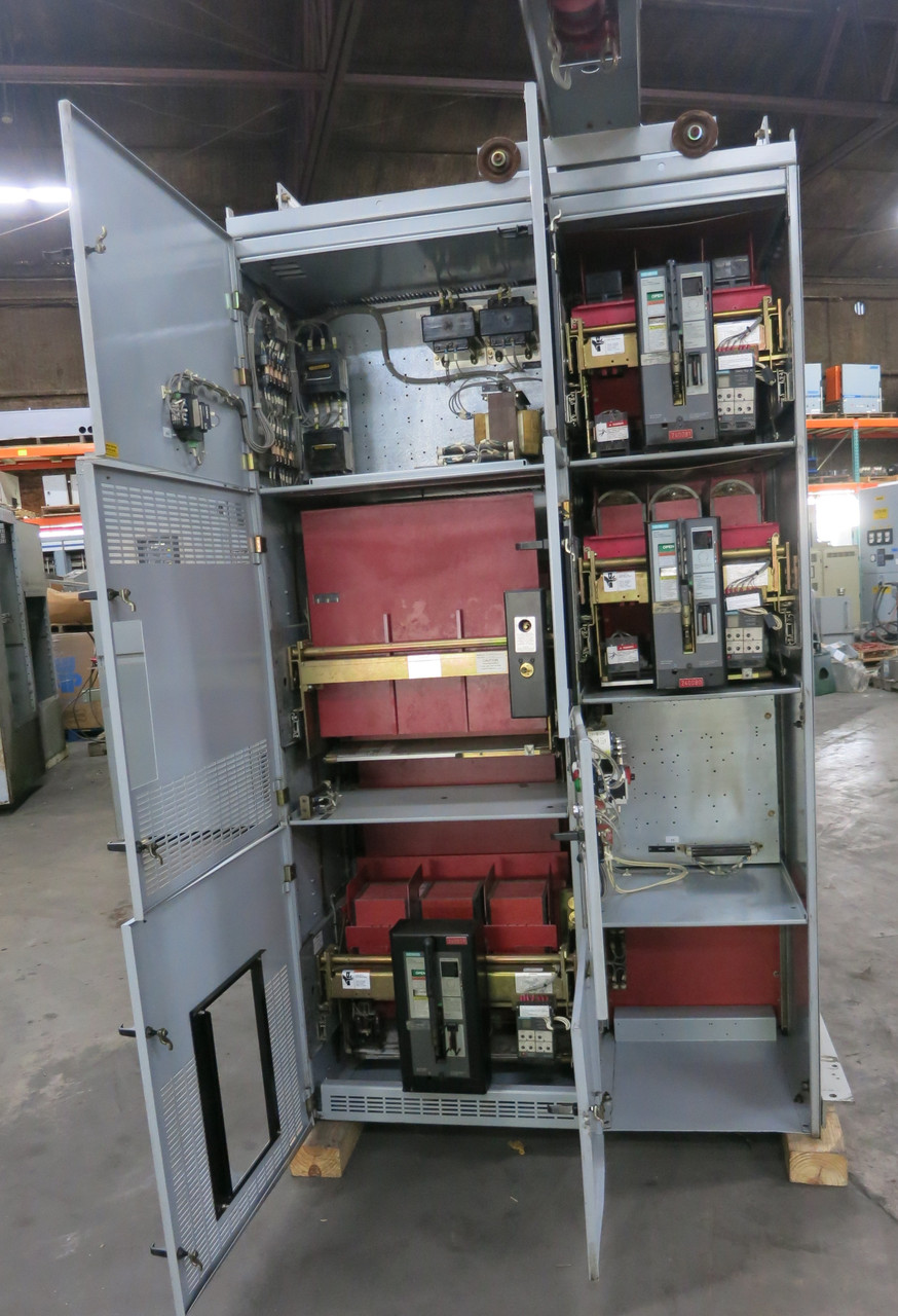 Siemens 4000A Type R Switchgear 480V RLF-4000 Main Breaker RLF-2000 LSIG RLF-800 (DW6623-1)