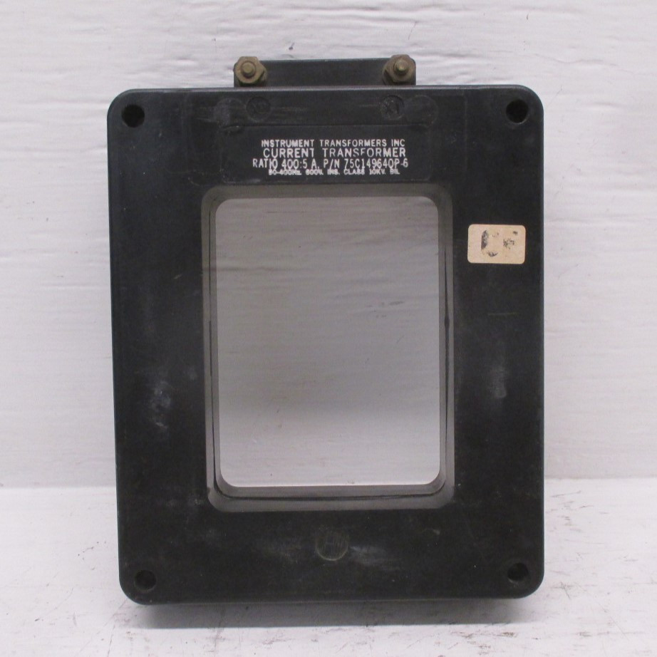 IT 75C149640P-6 Current Transformer 400:5 Ratio CT 50-400HZ 10KV 600V (AH0106-14)