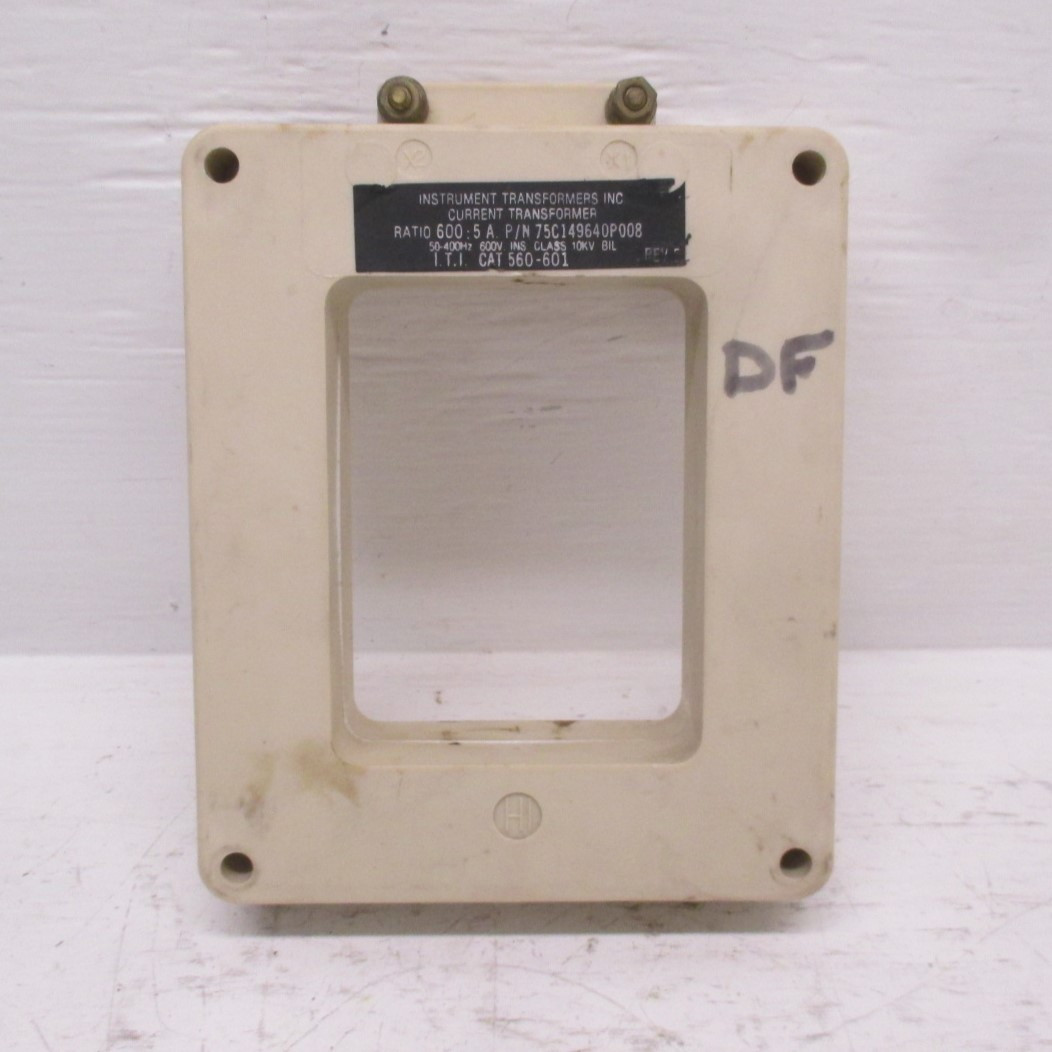 IT 75C149640P008 560-601 Current Transformer 600:5 Ratio CT 50-400HZ (AH0109-7)