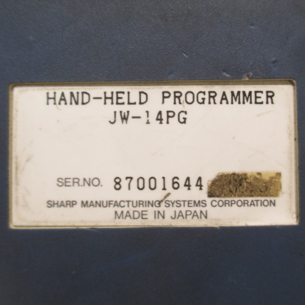 Sharp JW-14PG Handheld Programmer Display And Keypad JW14PG Hand-Held Programmer (AH0127-3)