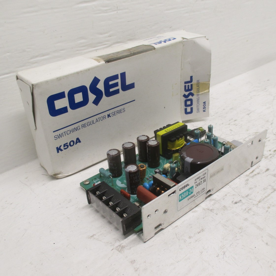 NEW Cosel K50A-24 Out: 5 VDC 10 A In: 85~132 VAC Power Supply PLC ELCO K50A24 NIB (AH0135-1)