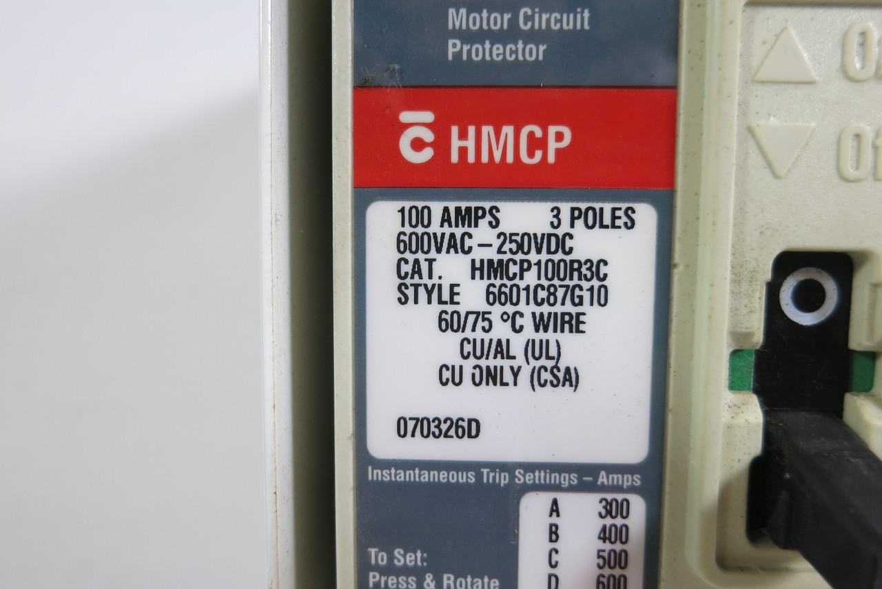 Westinghouse Type W 15 Amp Breaker Feeder MCC Bucket 18" 15A HMCP (BJ0905-2)