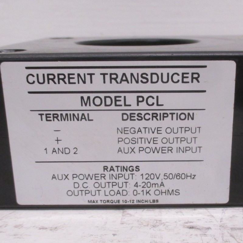 Instrument Transformers Inc PCL-150 Current Transducer CT 120VAC 4-20mADC PCL150 (AH0160-1)